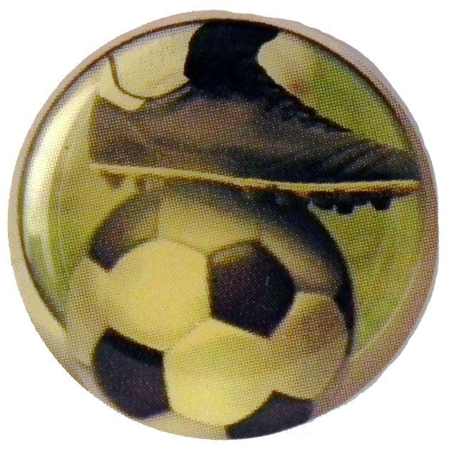 Jalkapallo A64, 25mm aihemerkki.